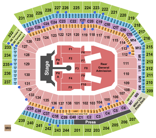 Lincoln Financial Field Rolling Stones Seating Chart